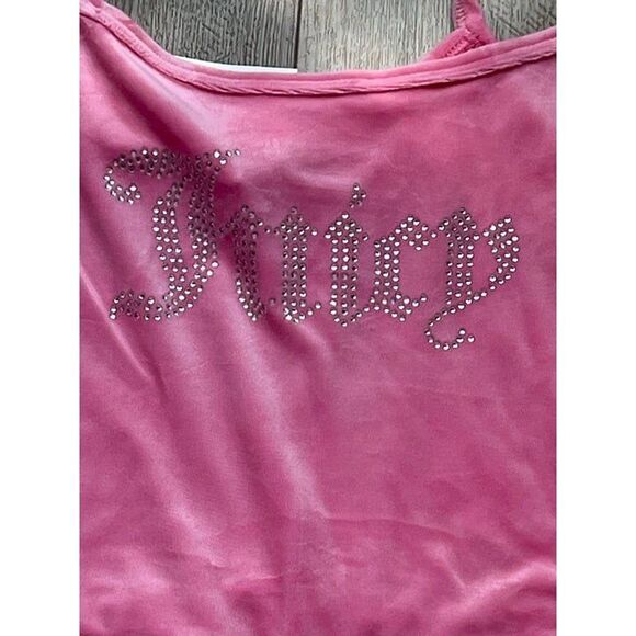 Juicy Couture Pink Velour Rhinestone Logo Romper Womens Plus Size Loungewear Sle - Picture 6 of 12